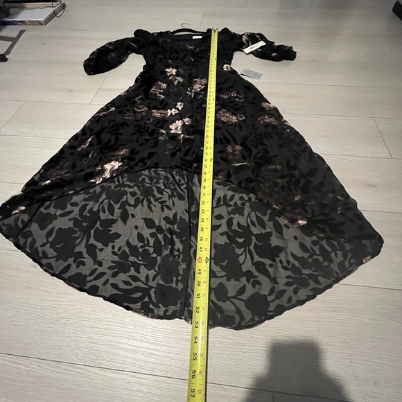 Eliza J Velvet‎ Burnout Floral High Low Dress - Picture 10 of 10